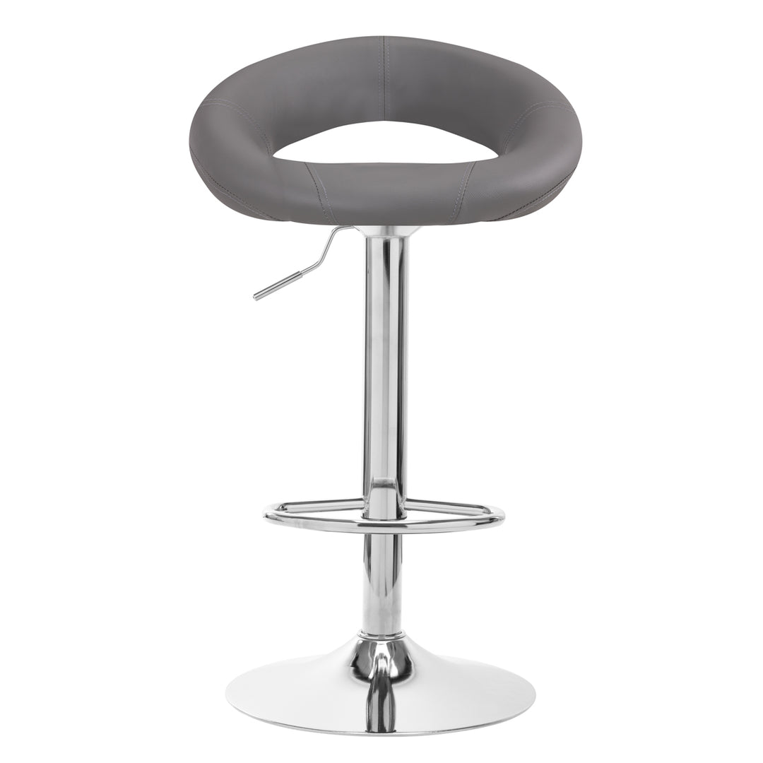 Snurrbar barstol med ryggstöd QS-B10 - Grå - bild 3