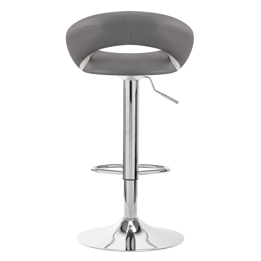 Snurrbar barstol med ryggstöd QS-B10 - Grå - bild 4