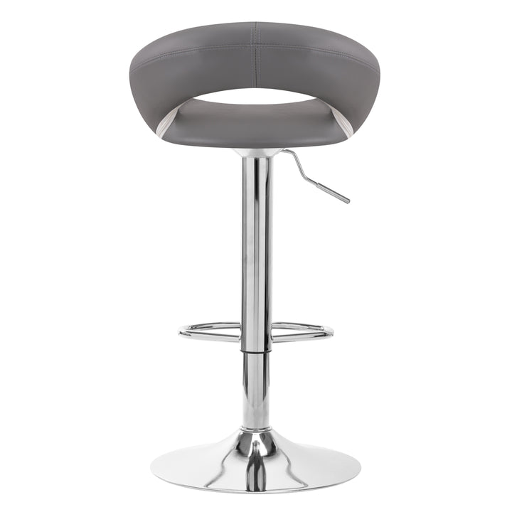 Snurrbar barstol med ryggstöd QS-B10 - Grå - bild 4