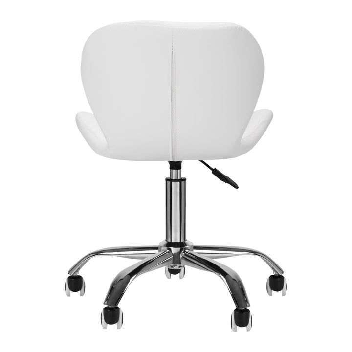 Taburett 4Rico QS-06 Vit - Justerbar med hjul - bild 3