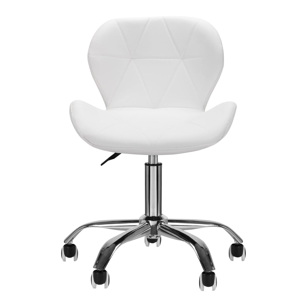 Taburett 4Rico QS-06 Vit - Justerbar med hjul - bild 4